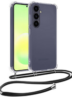 LUQ LUQ Samsung Galaxy A57 Hoesje Transparant Shockproof Met Zwart Koord