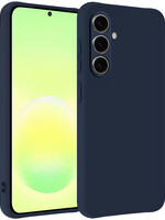 LUQ LUQ Samsung Galaxy A57 Hoesje Siliconen - Donkerblauw