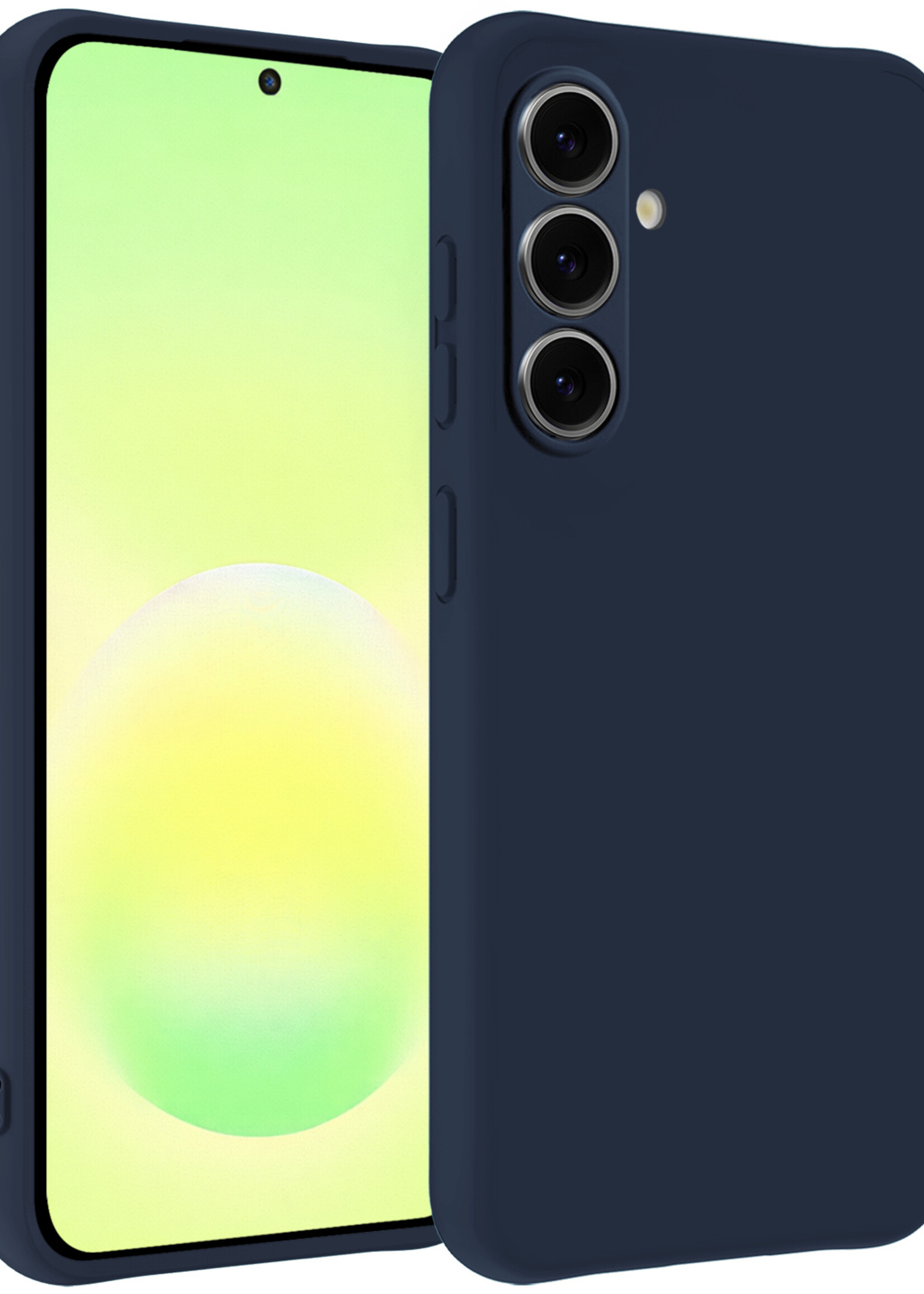 LUQ LUQ Samsung Galaxy A57 Hoesje Siliconen - Donkerblauw