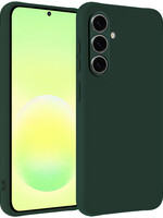 LUQ LUQ Samsung Galaxy A57 Hoesje Siliconen - Donkergroen