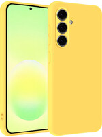 LUQ LUQ Samsung Galaxy A57 Hoesje Siliconen - Geel
