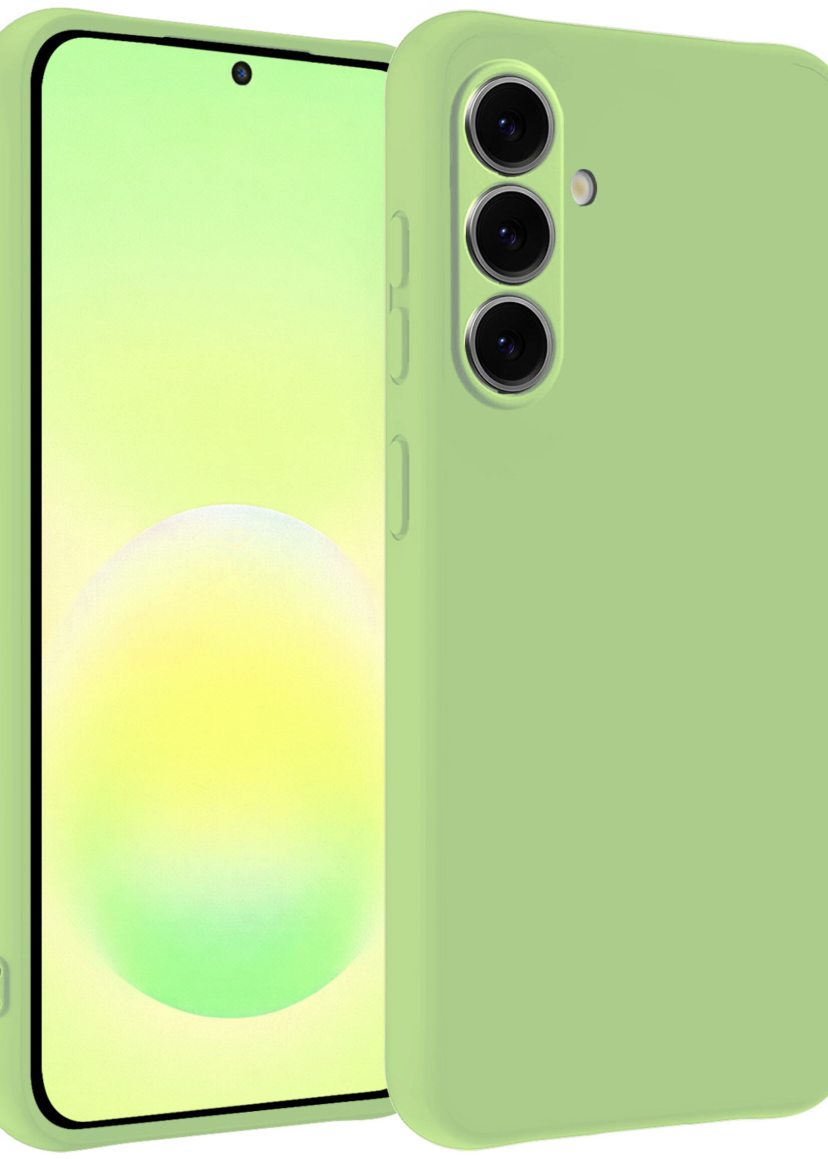 LUQ LUQ Samsung Galaxy A57 Hoesje Siliconen - Groen