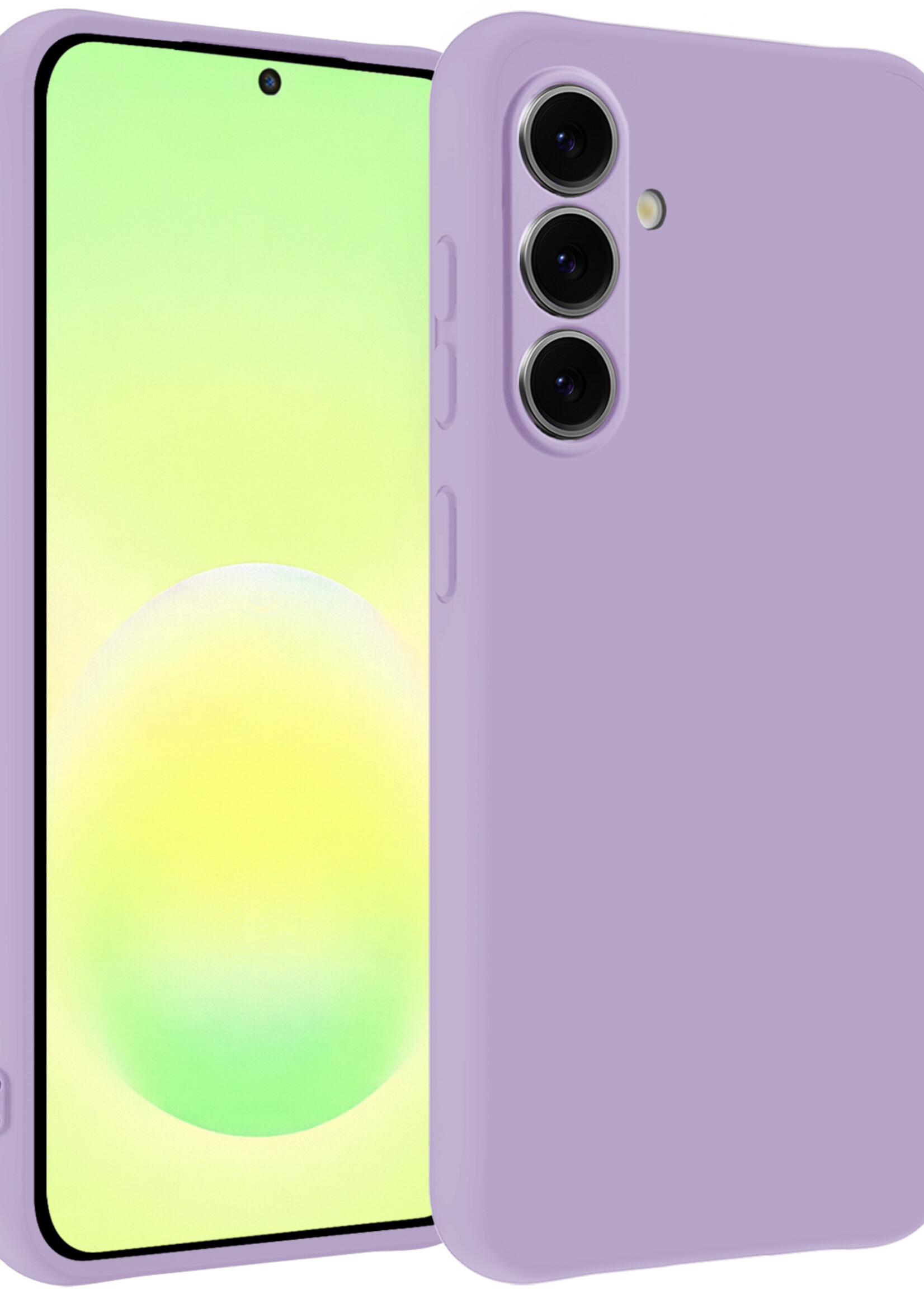 LUQ LUQ Samsung Galaxy A57 Hoesje Siliconen - Lila