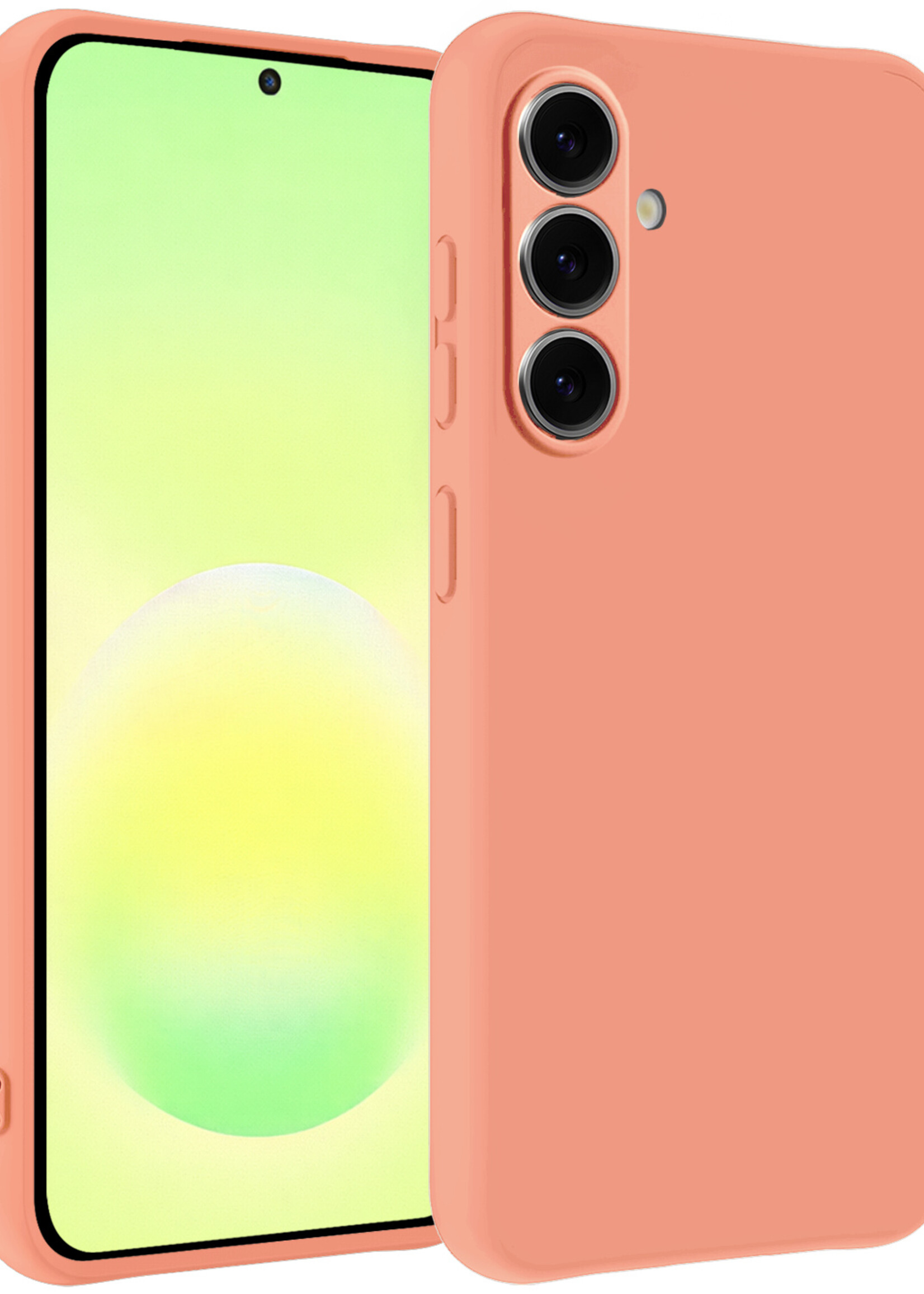 LUQ LUQ Samsung Galaxy A57 Hoesje Siliconen - Perzik