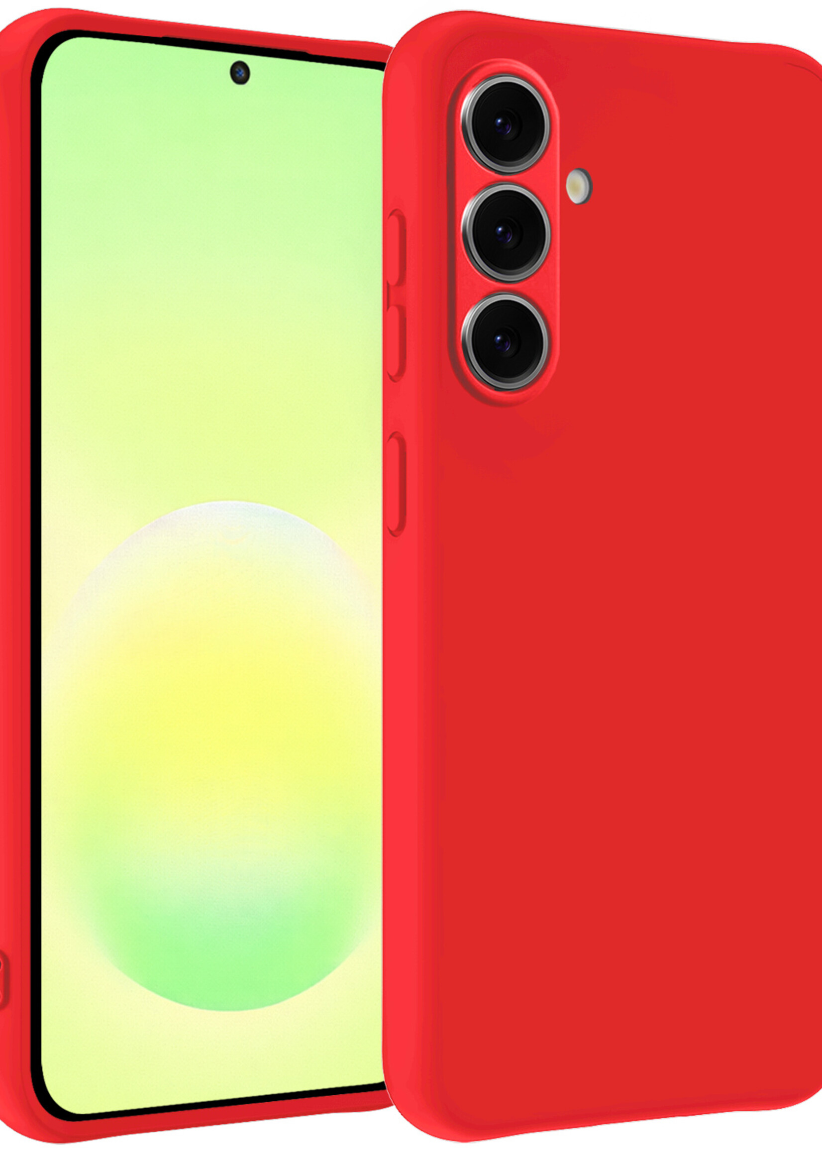 LUQ LUQ Samsung Galaxy A57 Hoesje Siliconen - Rood