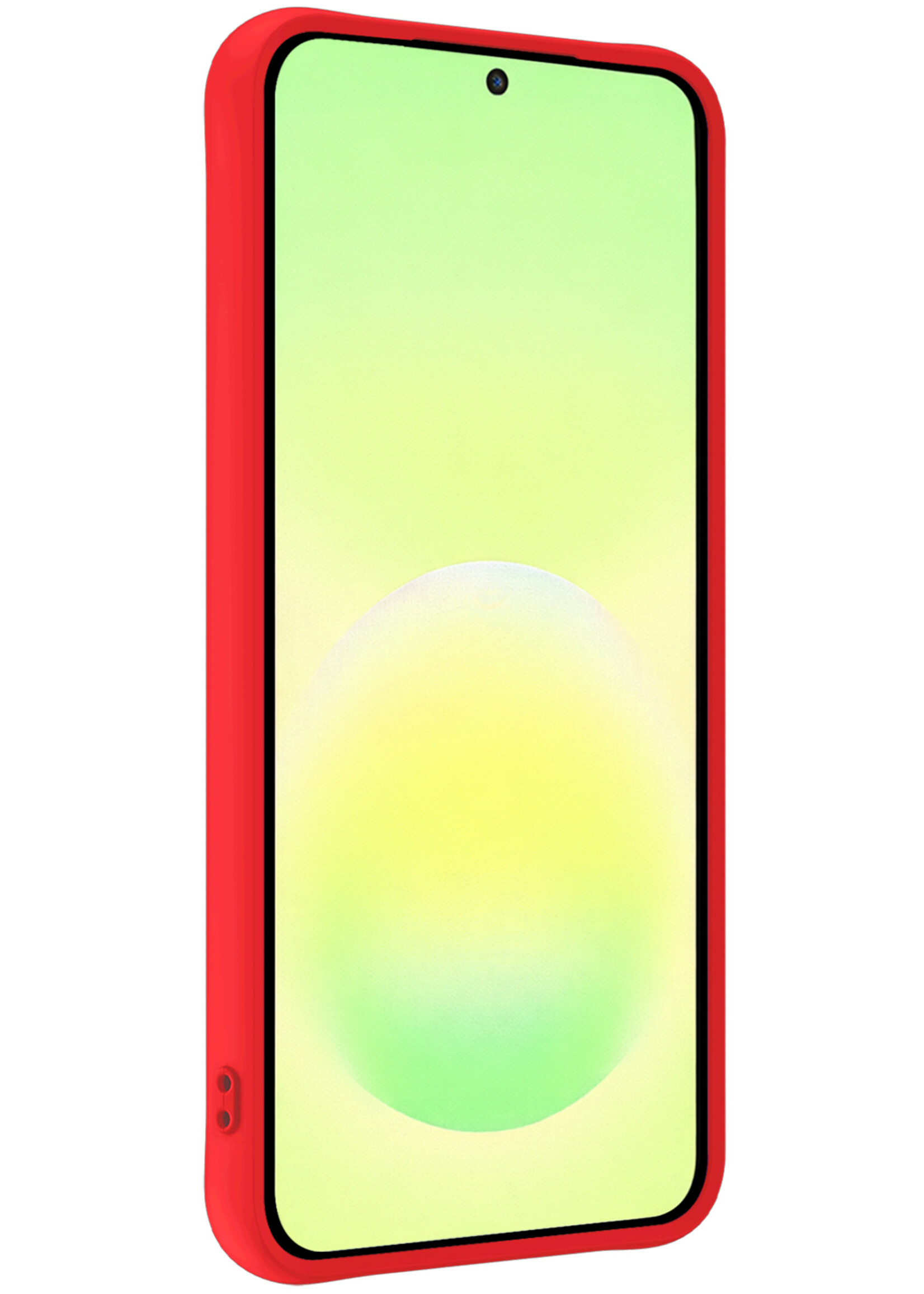 LUQ LUQ Samsung Galaxy A57 Hoesje Siliconen - Rood