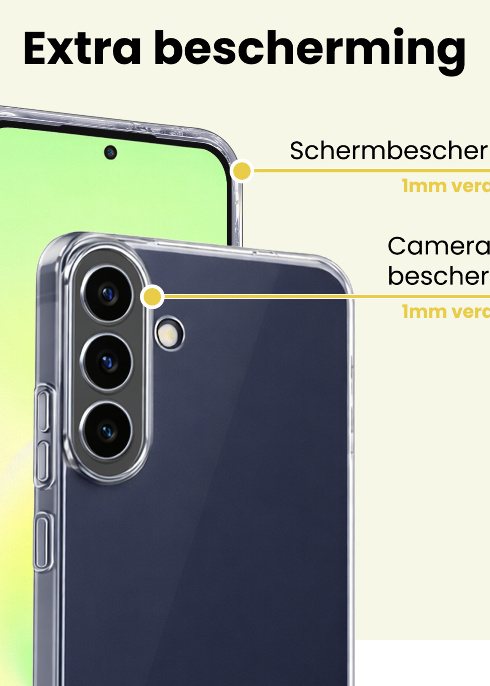 LUQ LUQ Samsung Galaxy A57 Hoesje Siliconen - Transparant