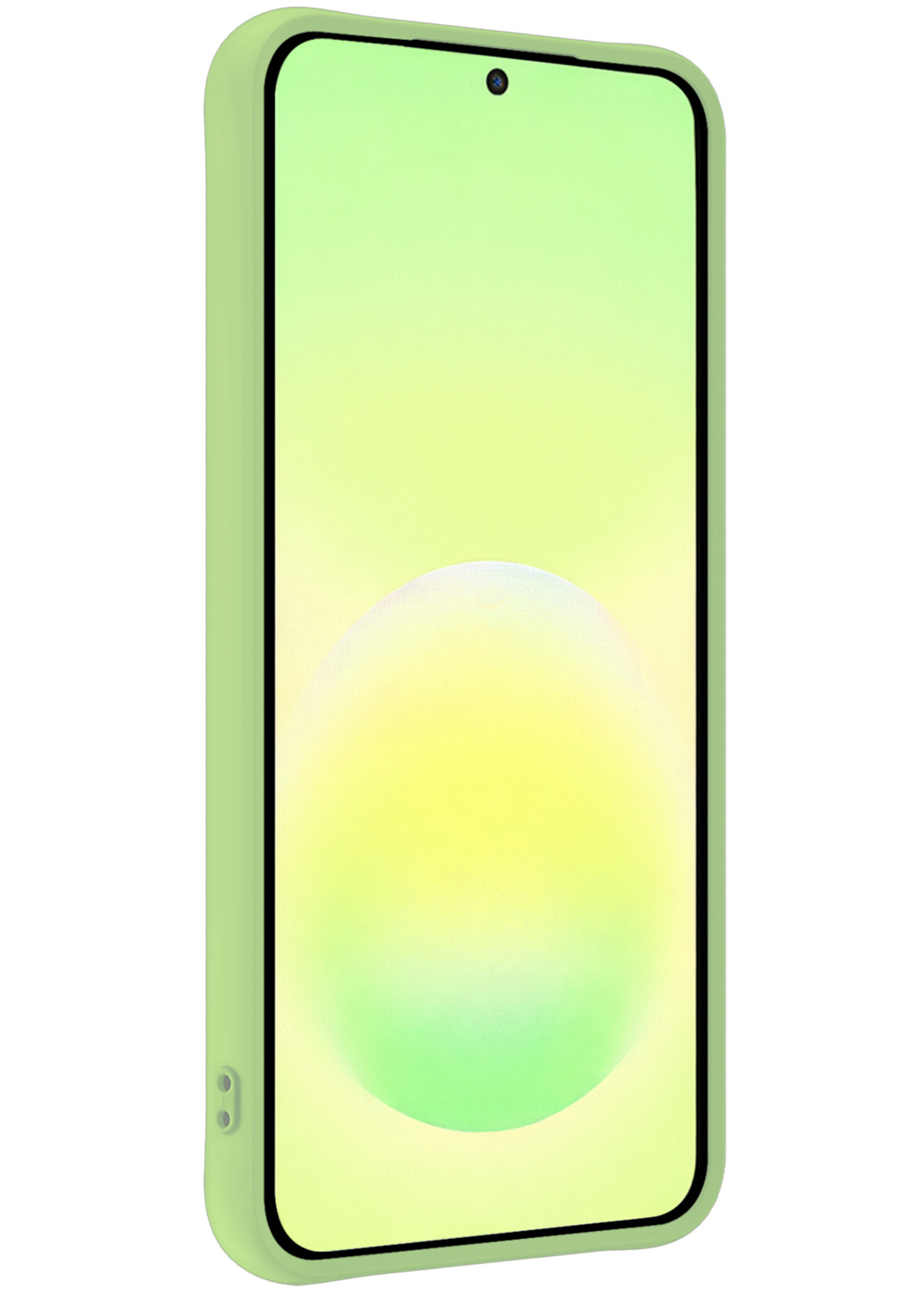 LUQ LUQ Samsung Galaxy A57 Hoesje Siliconen - Groen - 2 PACK