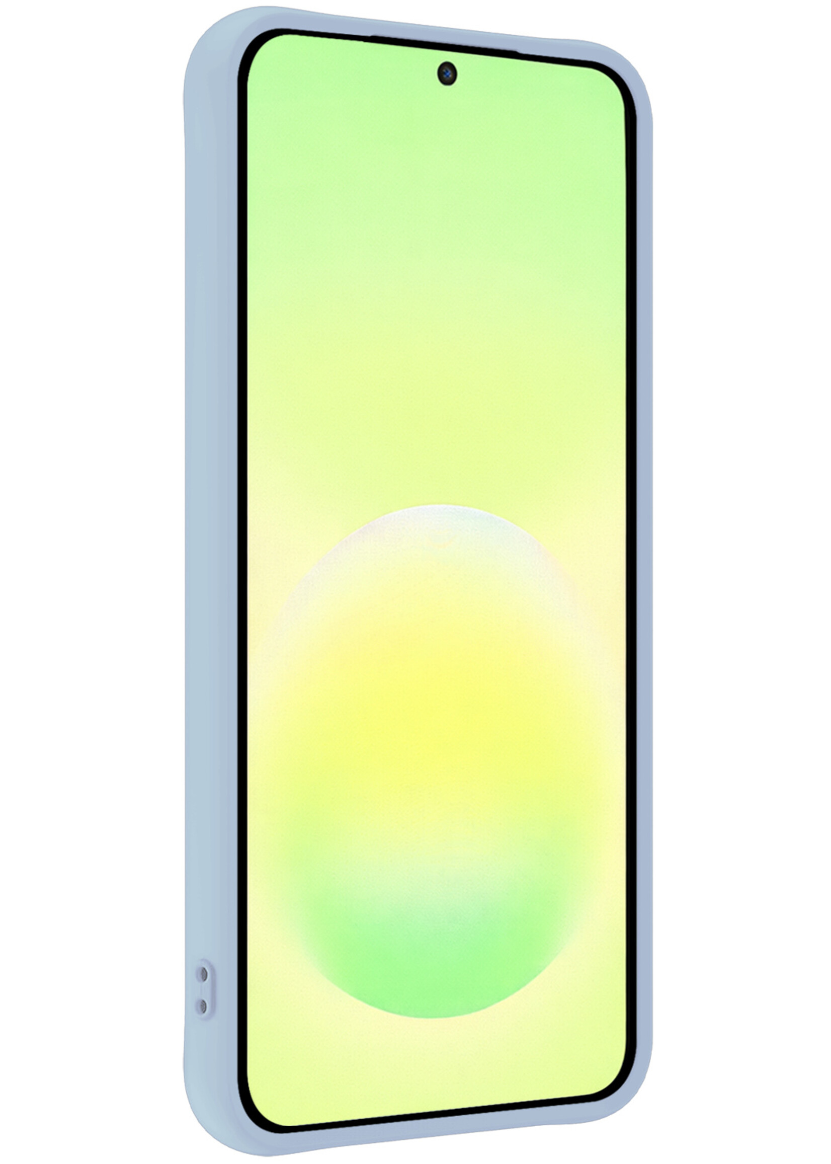 LUQ LUQ Samsung Galaxy A57 Hoesje Siliconen - Lichtblauw - 2 PACK