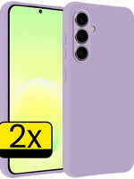 LUQ LUQ Samsung Galaxy A57 Hoesje Siliconen - Lila - 2 PACK