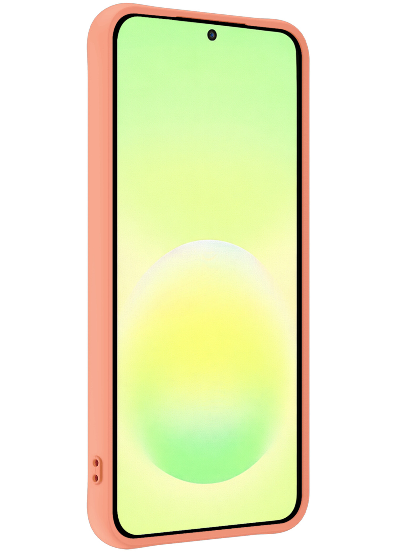 LUQ LUQ Samsung Galaxy A57 Hoesje Siliconen - Perzik - 2 PACK