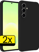 LUQ LUQ Samsung Galaxy A57 Hoesje Siliconen - Zwart - 2 PACK