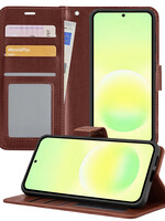 LUQ LUQ Samsung Galaxy A57 Hoesje Bookcase - Bruin
