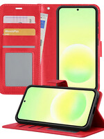 LUQ LUQ Samsung Galaxy A57 Hoesje Bookcase - Rood
