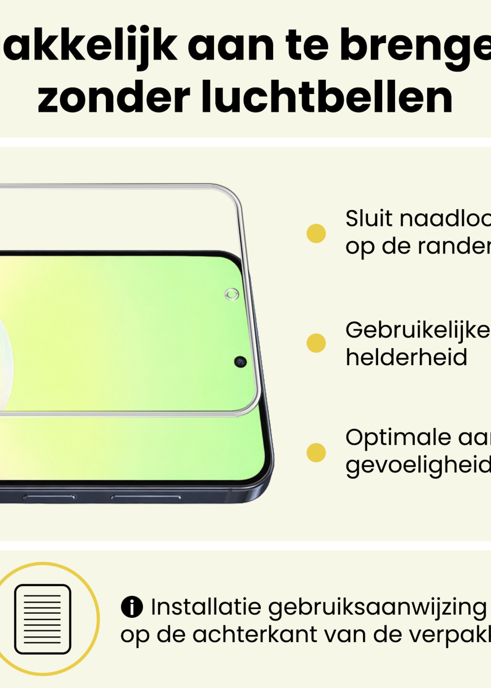 LUQ LUQ Samsung Galaxy A57 Hoesje Bookcase Met Screenprotector - Paars