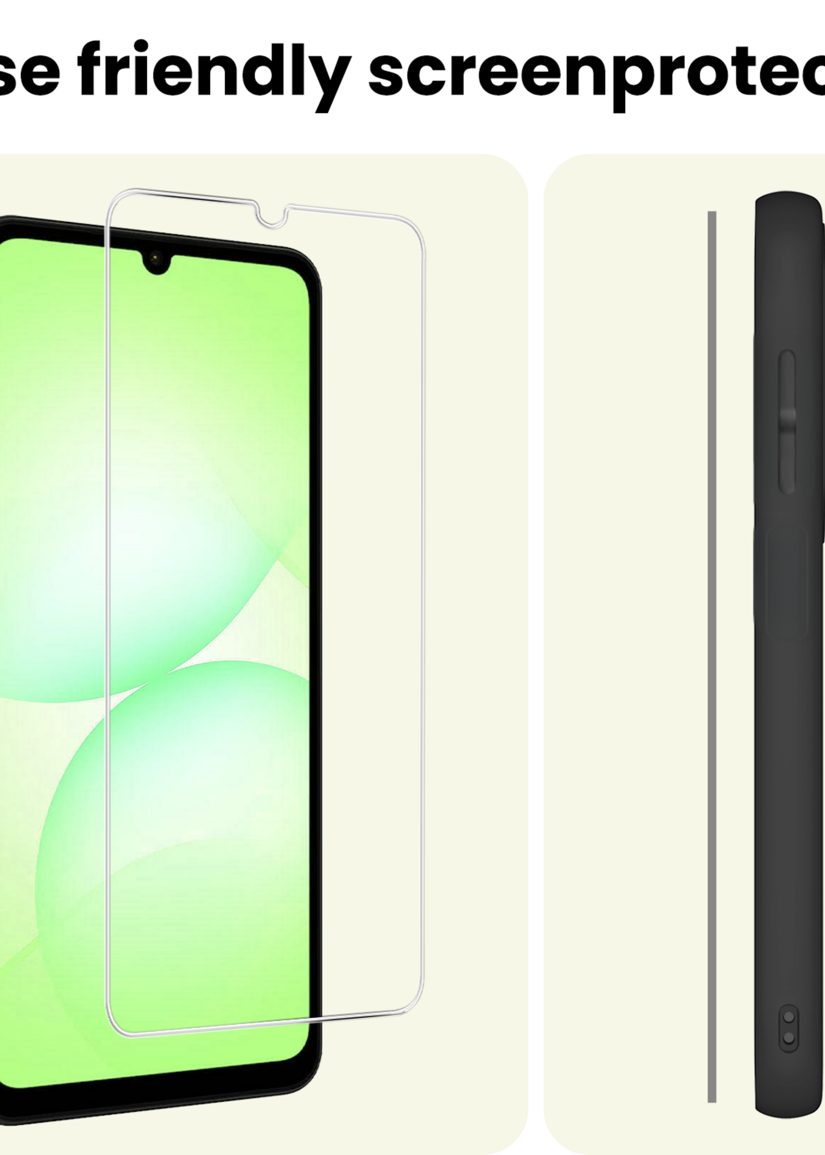LUQ LUQ Samsung Galaxy A07 4G Screenprotector Glas - 2 PACK