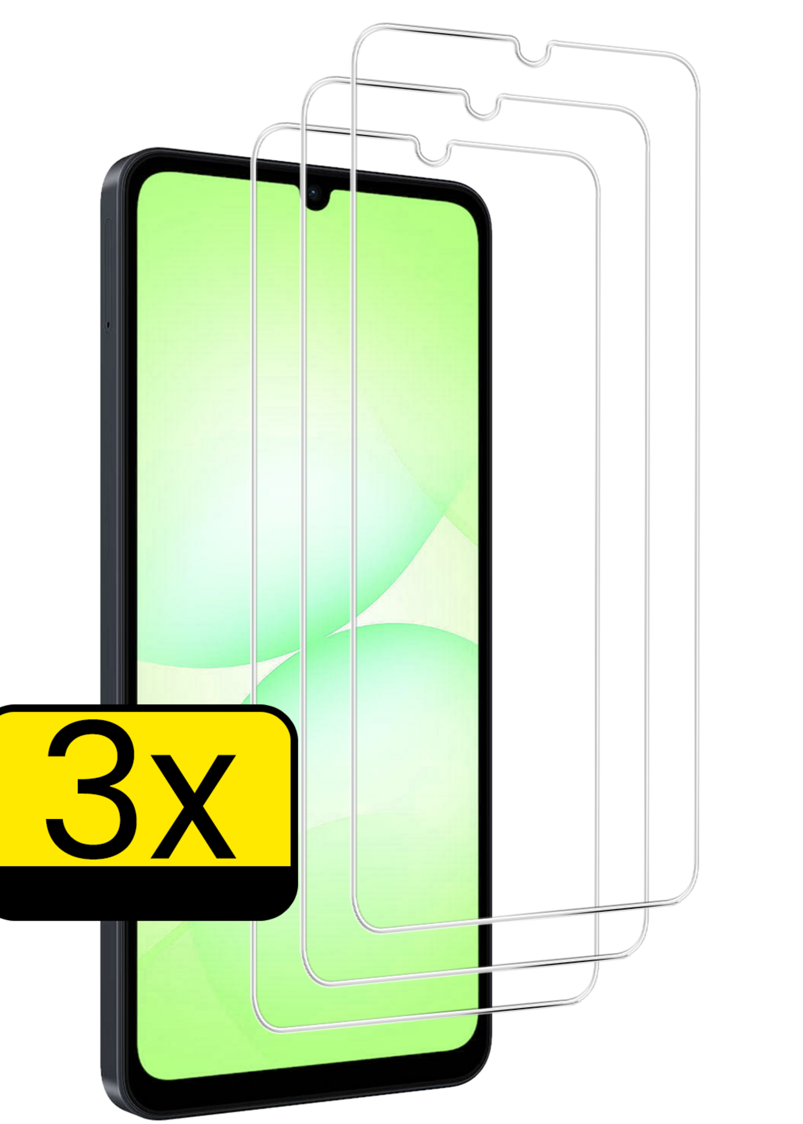 LUQ LUQ Samsung Galaxy A07 4G Screenprotector Glas - 3 PACK