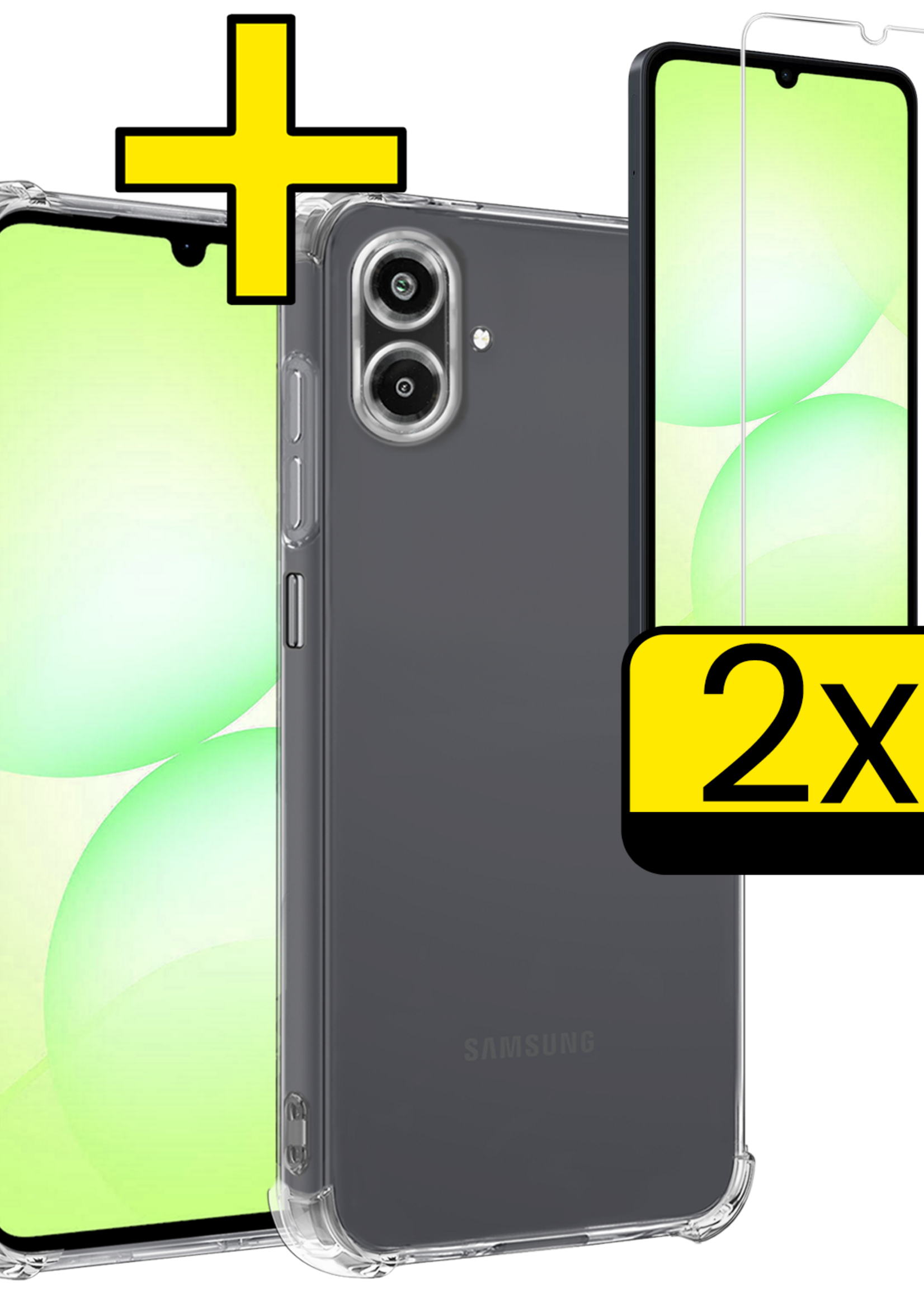 LUQ LUQ Samsung Galaxy A07 4G Hoesje Shockproof Met 2x Screenprotector
