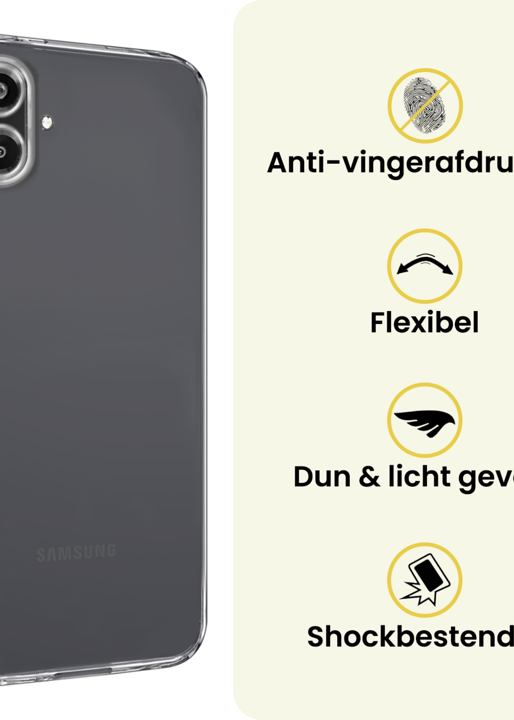 LUQ LUQ Samsung Galaxy A07 4G Hoesje Siliconen - Transparant