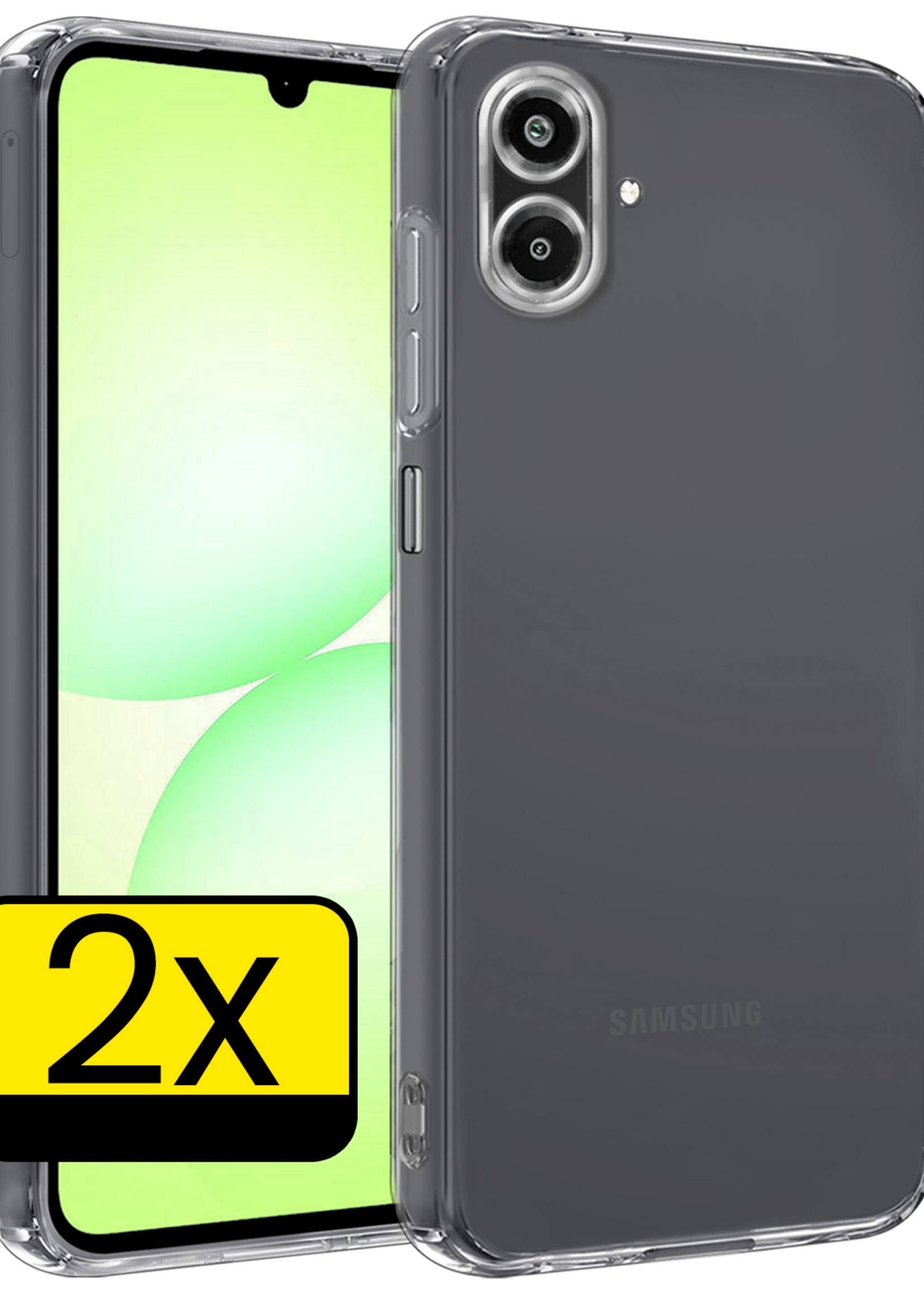 LUQ LUQ Samsung Galaxy A07 4G Hoesje Siliconen - Transparant - 2 PACK