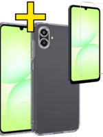 LUQ LUQ Samsung Galaxy A07 4G Hoesje Siliconen Met Screenprotector - Transparant
