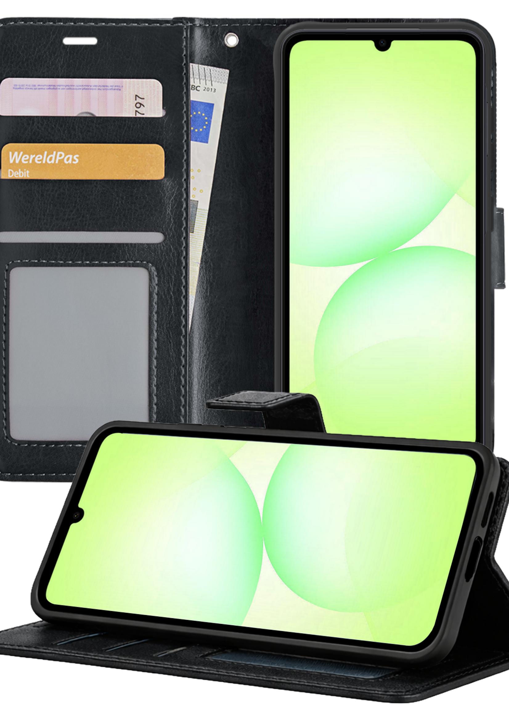 LUQ LUQ Samsung Galaxy A07 4G Hoesje Bookcase - Zwart