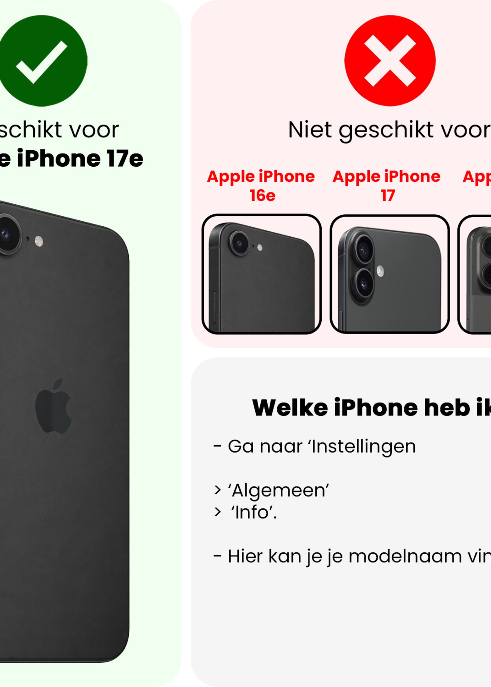 LUQ LUQ iPhone 17e Camera Screenprotector - 2 PACK