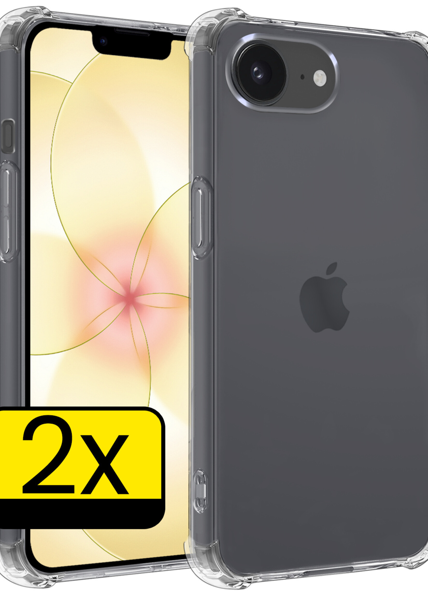 LUQ LUQ iPhone 17e Hoesje Shockproof - Transparant - 2 PACK