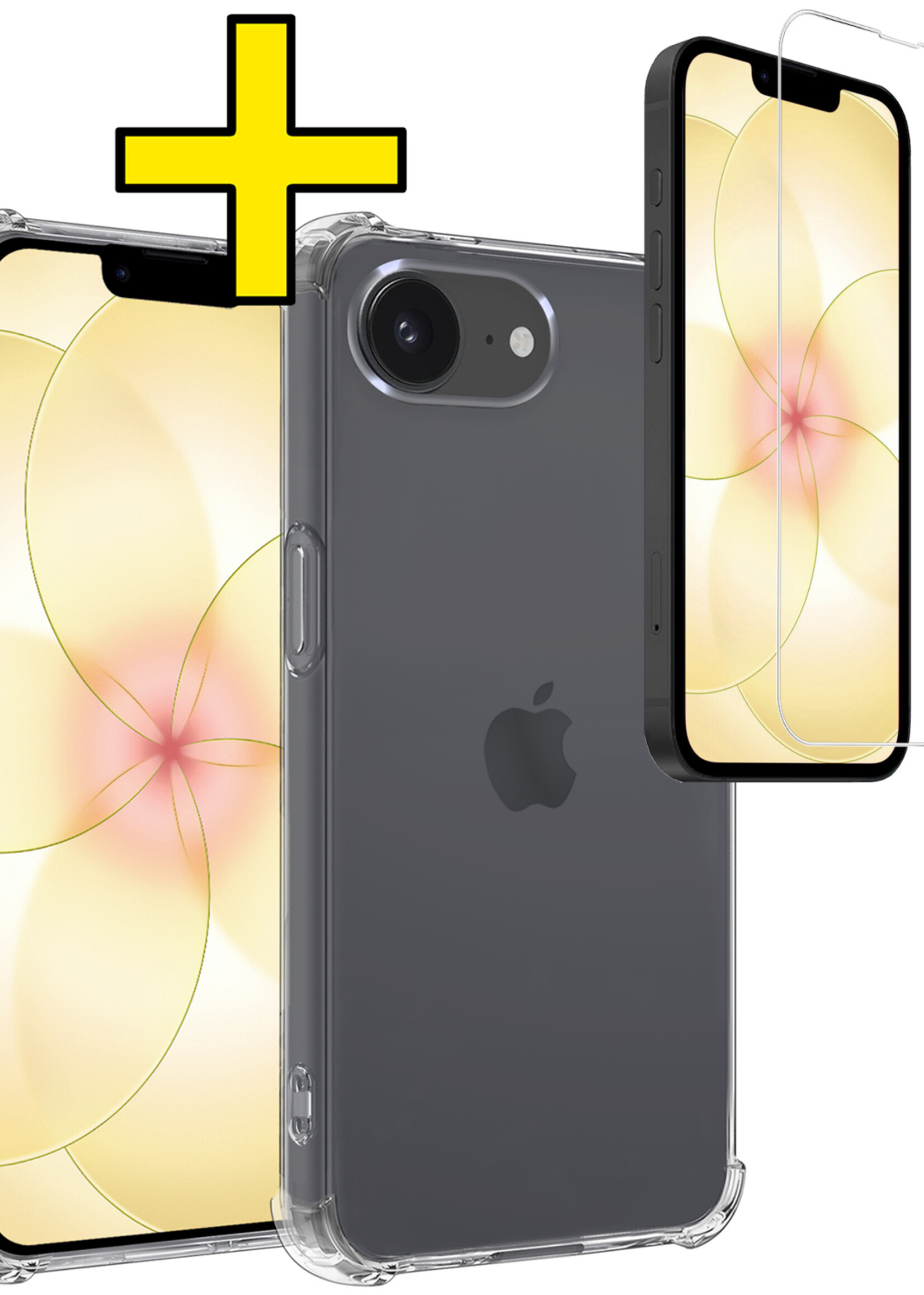 LUQ LUQ iPhone 17e Hoesje Shockproof Met Screenprotector Met Dichte Notch