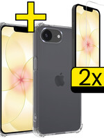 LUQ LUQ iPhone 17e Hoesje Shockproof Met 2x Screenprotector Met Dichte Notch