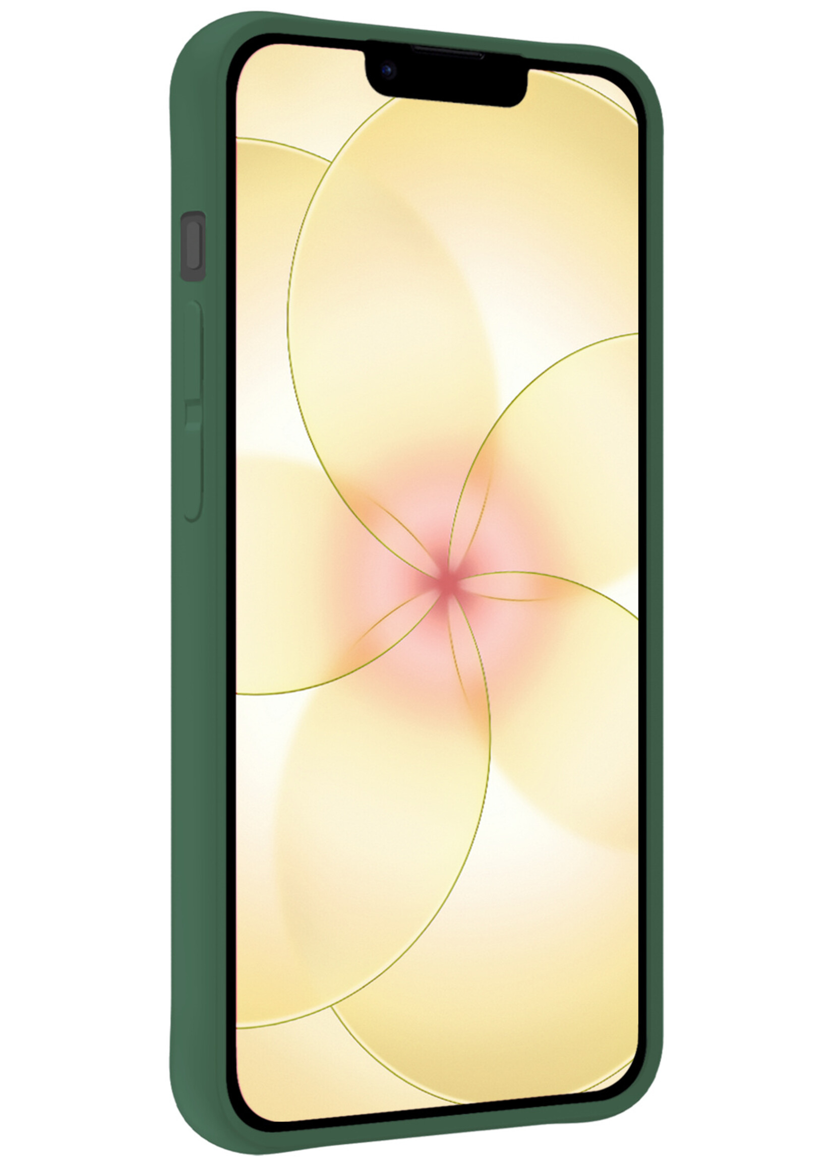 LUQ LUQ iPhone 17e Hoesje Siliconen - Donkergroen