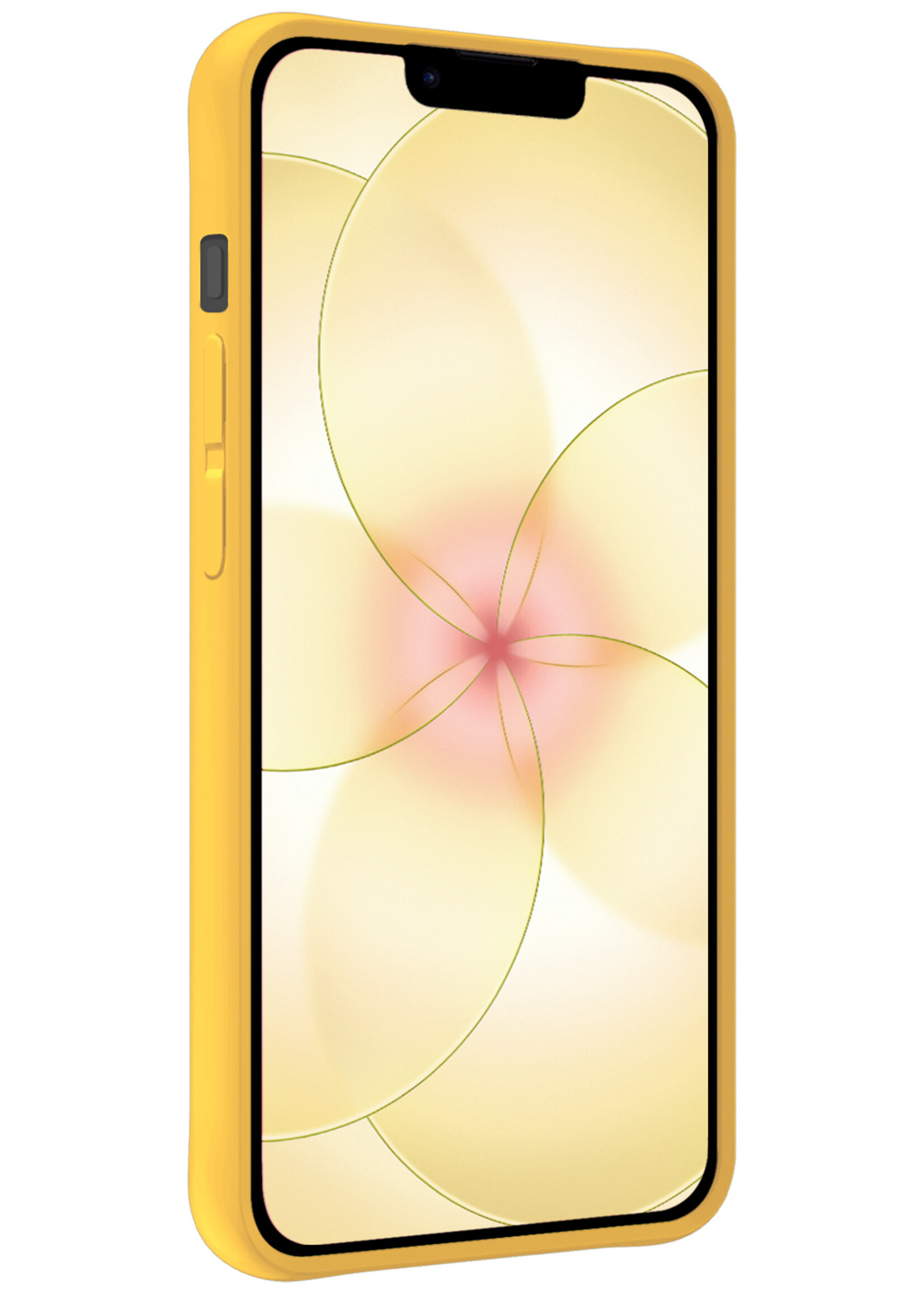 LUQ LUQ iPhone 17e Hoesje Siliconen - Geel