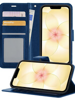 LUQ LUQ iPhone 17e Hoesje Bookcase - Donkerblauw