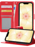 LUQ LUQ iPhone 17e Hoesje Bookcase - Rood