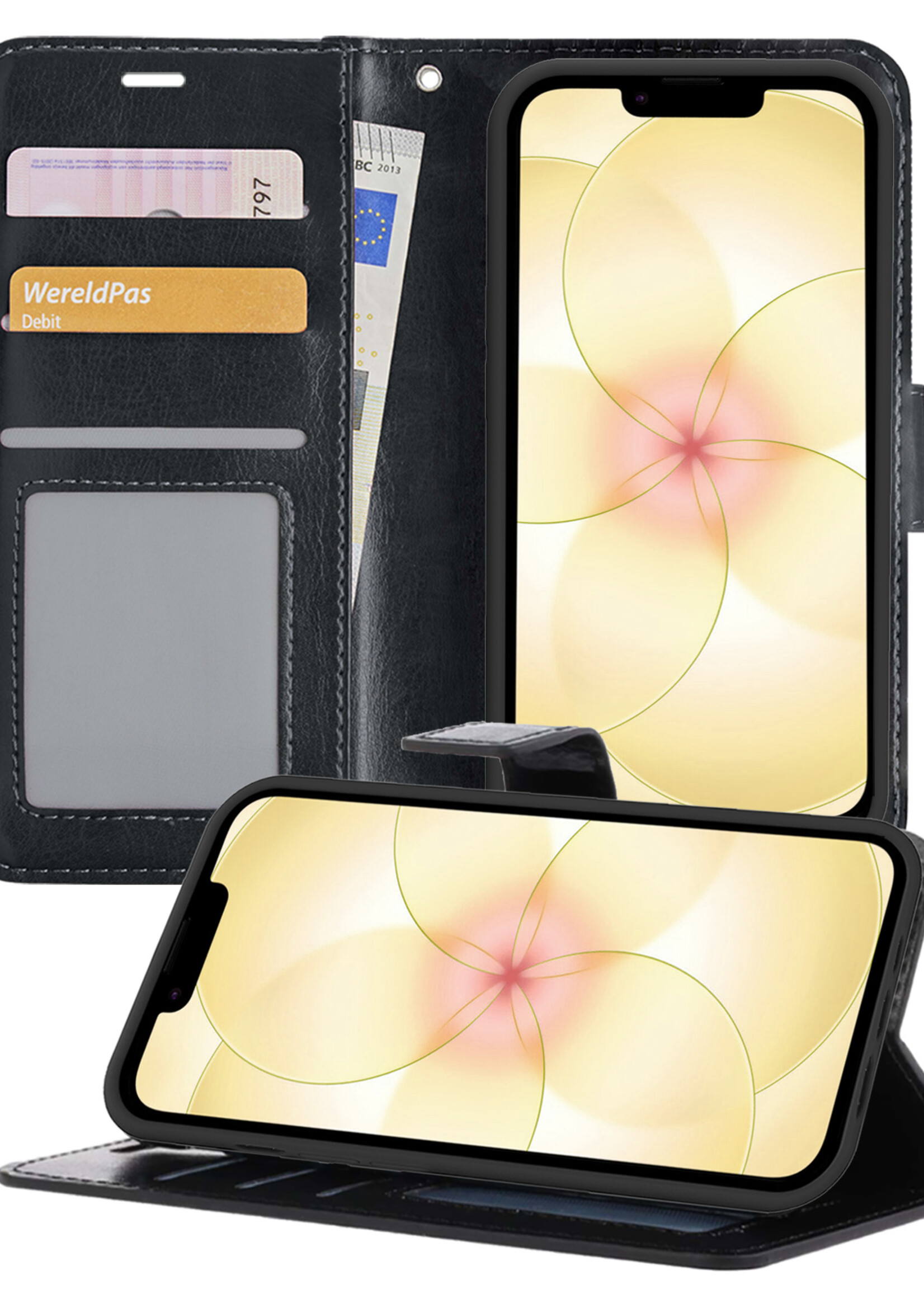 LUQ LUQ iPhone 17e Hoesje Bookcase - Zwart