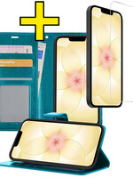 LUQ LUQ iPhone 17e Hoesje Bookcase Met Screenprotector - Turquoise