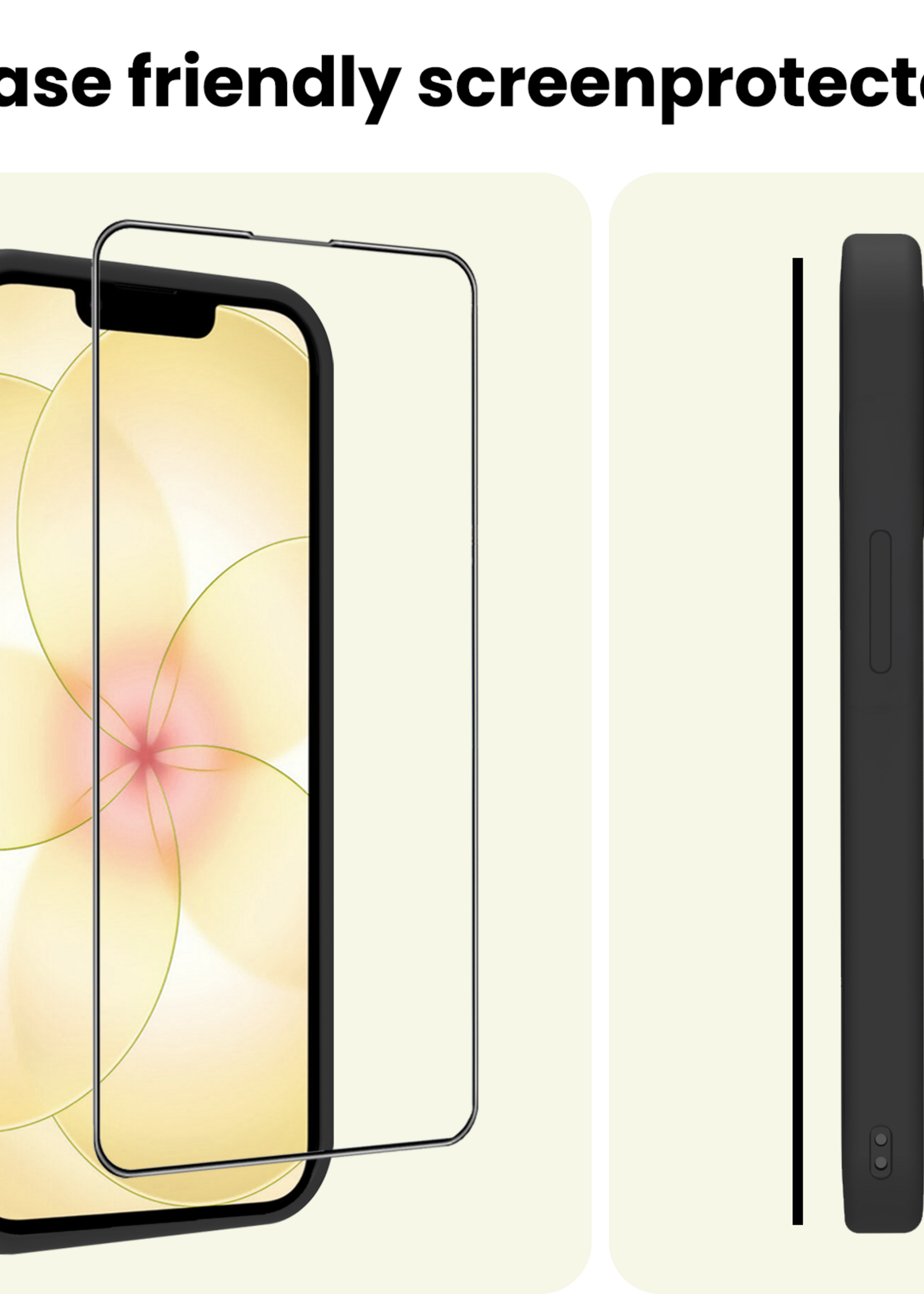 LUQ LUQ iPhone 17e Hybrid Screenprotector - 2 PACK