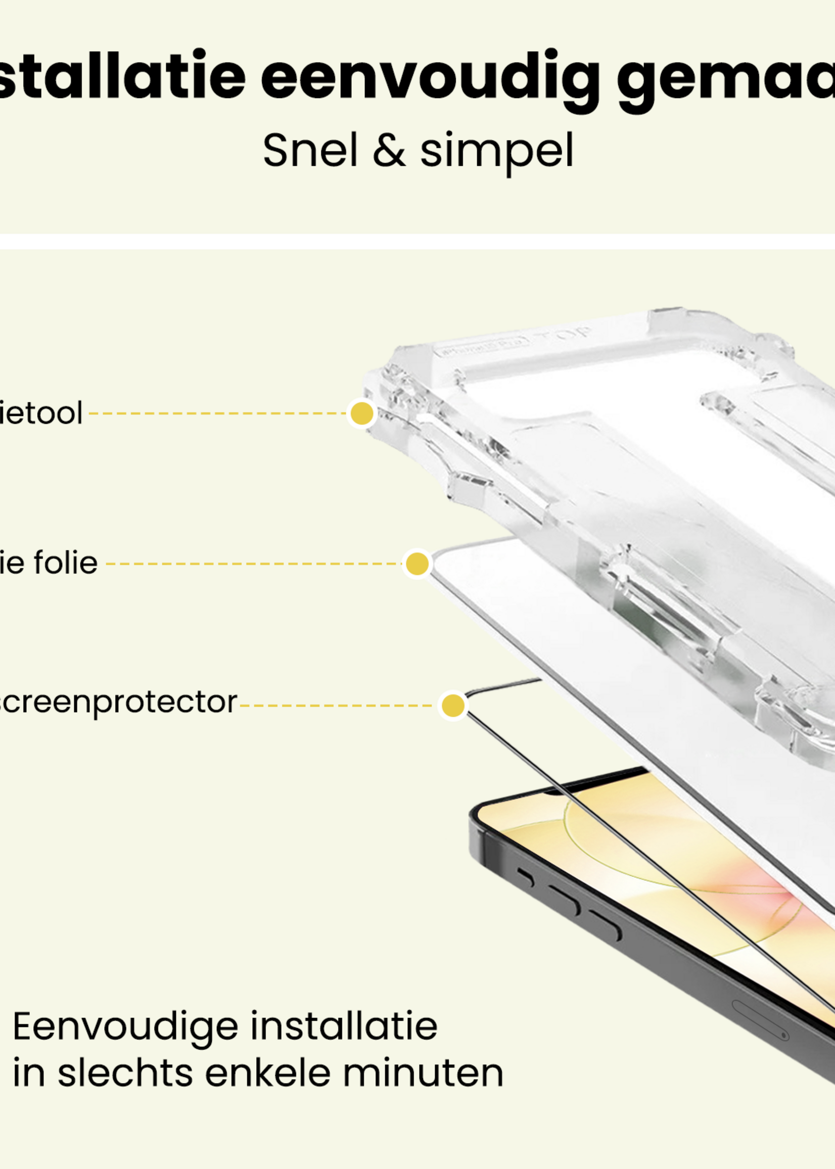 LUQ LUQ iPhone 17e Hybrid Screenprotector - 2 PACK