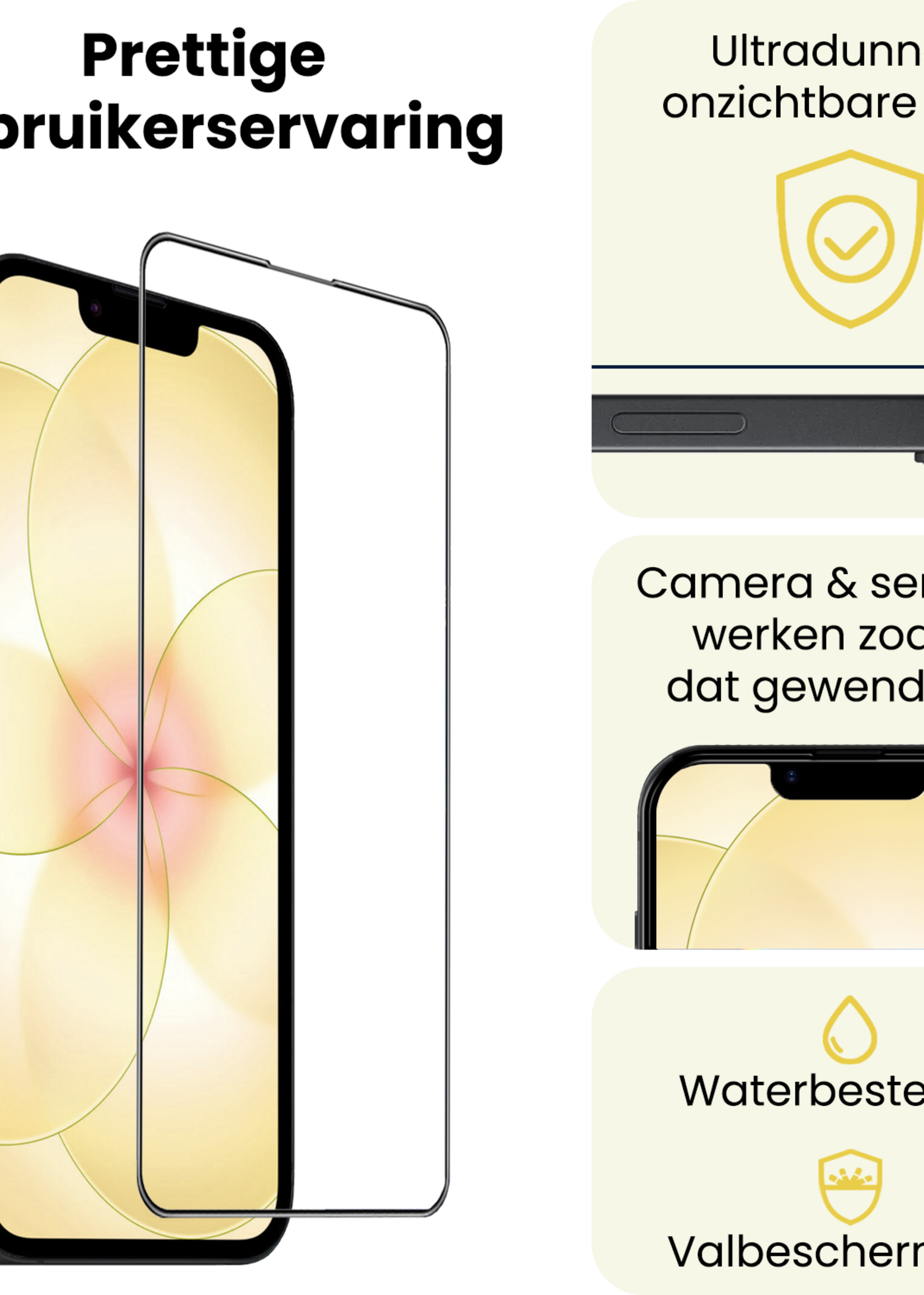 LUQ LUQ iPhone 17e Hybrid Screenprotector - 2 PACK