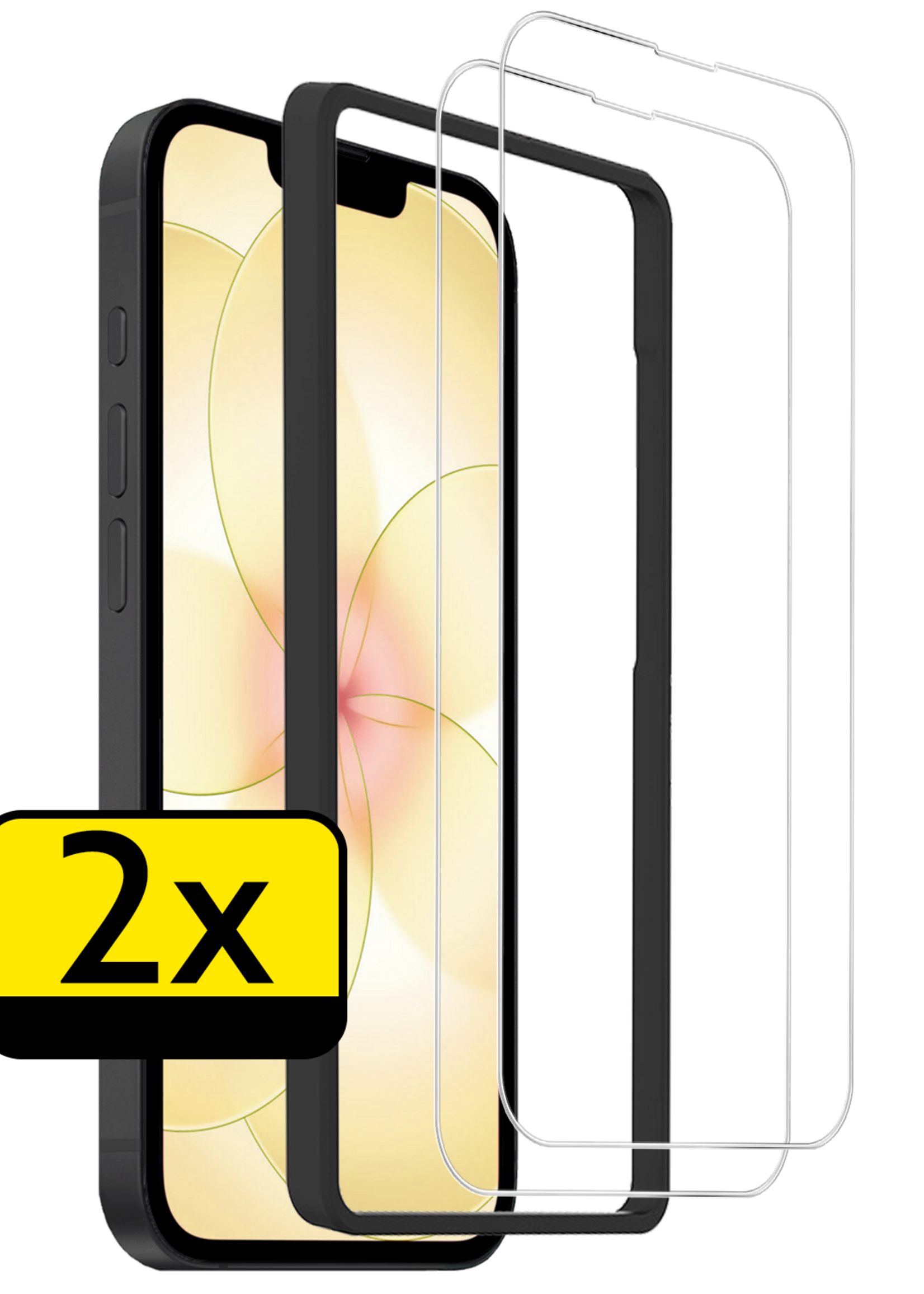 LUQ LUQ iPhone 17e Screenprotector Met Installatieframe - 2 PACK