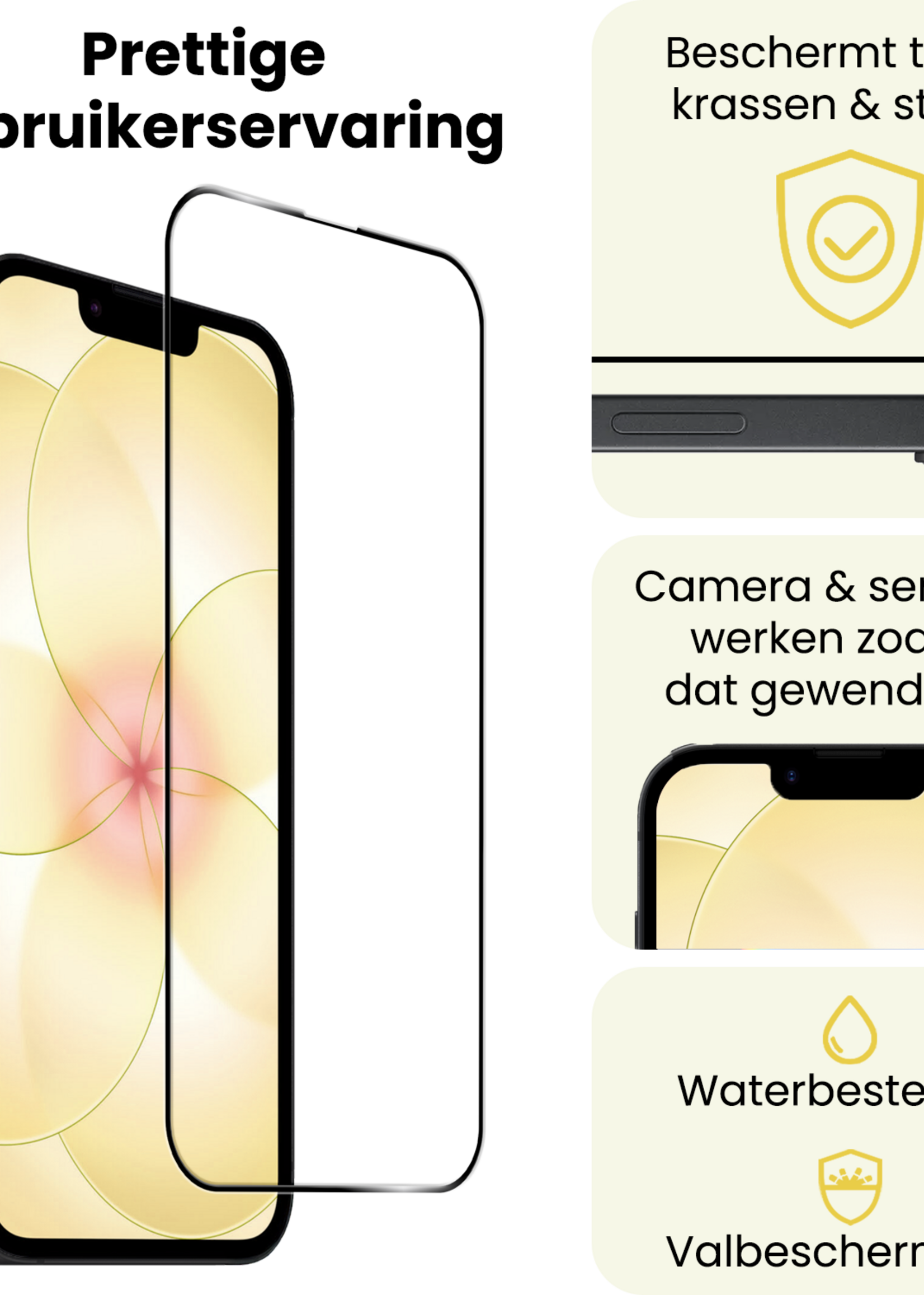 LUQ LUQ iPhone 17e Screenprotector Glas Full Cover 2D - 2 PACK