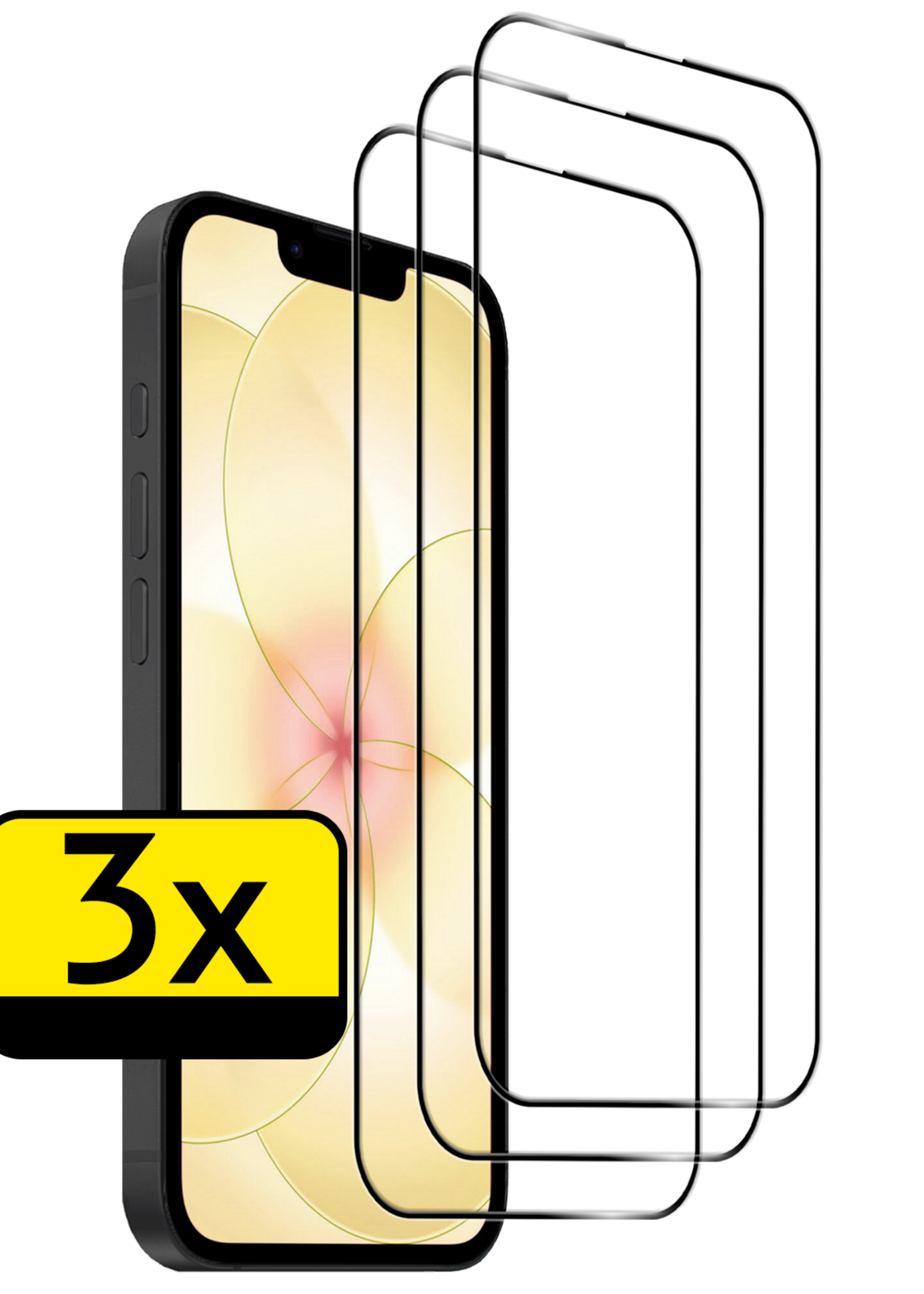 LUQ LUQ iPhone 17e Screenprotector Glas Full Cover 2D - 3 PACK