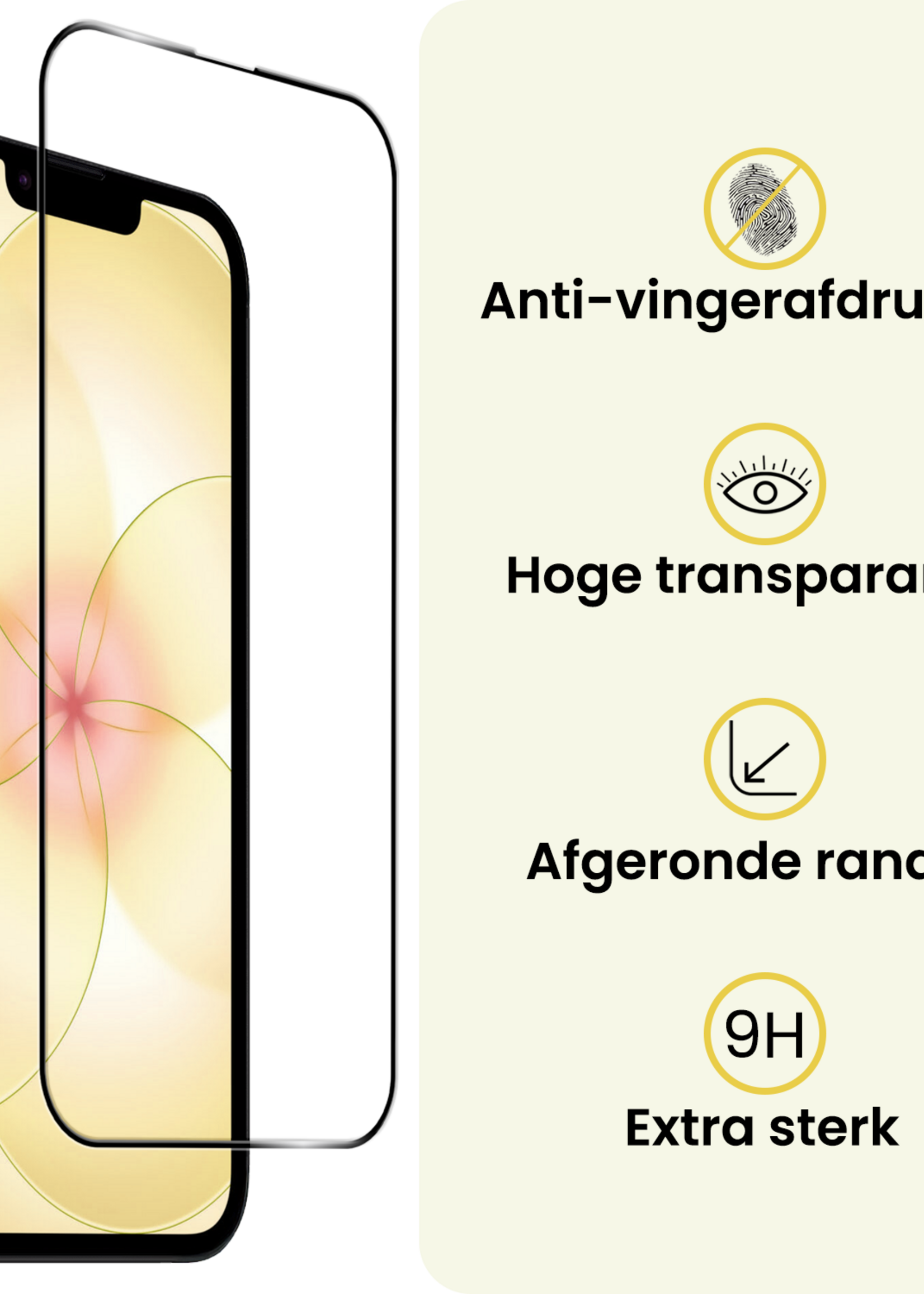 LUQ LUQ iPhone 17e Screenprotector Glas Full Cover 2D - 3 PACK