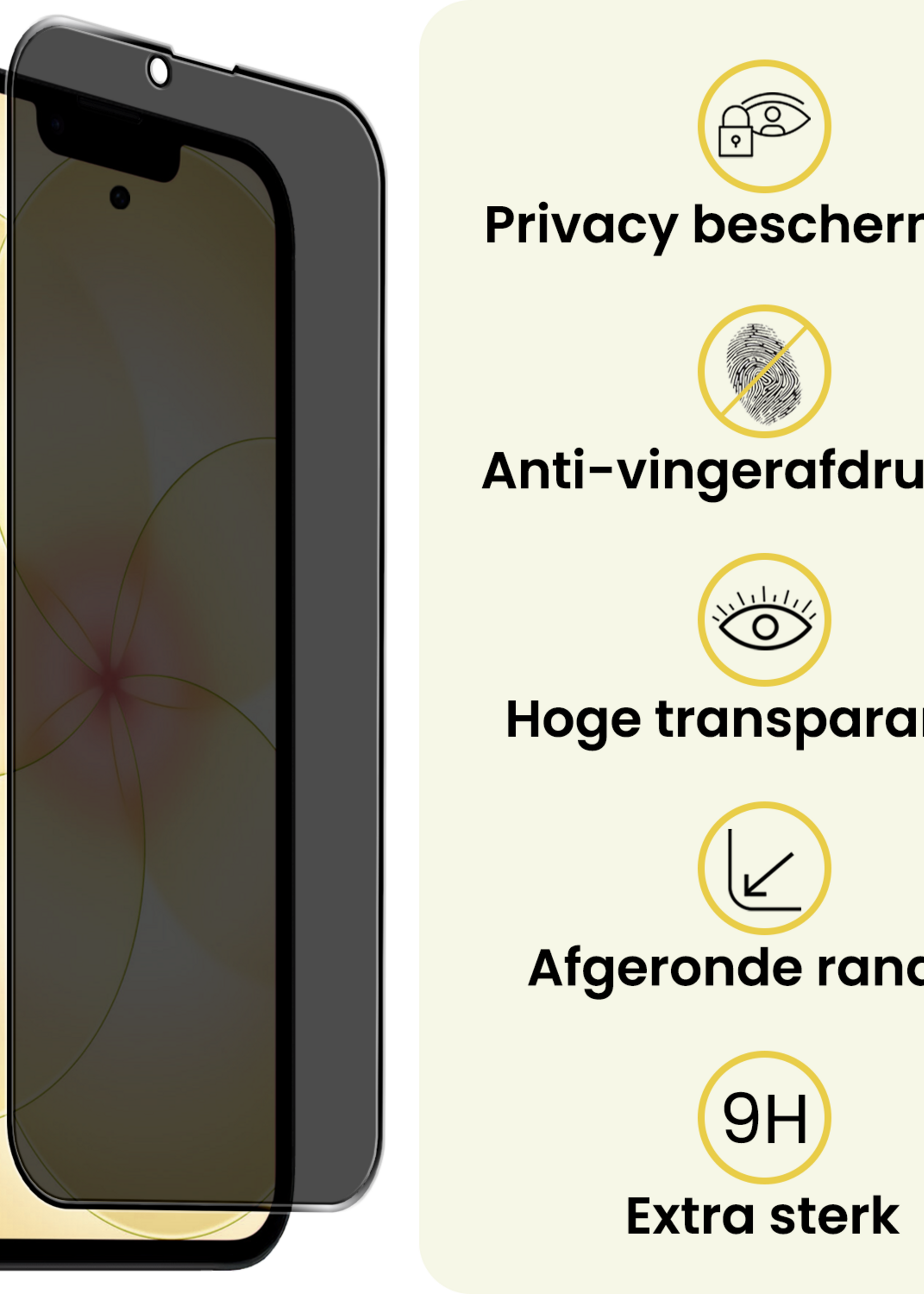 LUQ LUQ iPhone 17e Screenprotector Glas Privacy - 2 PACK
