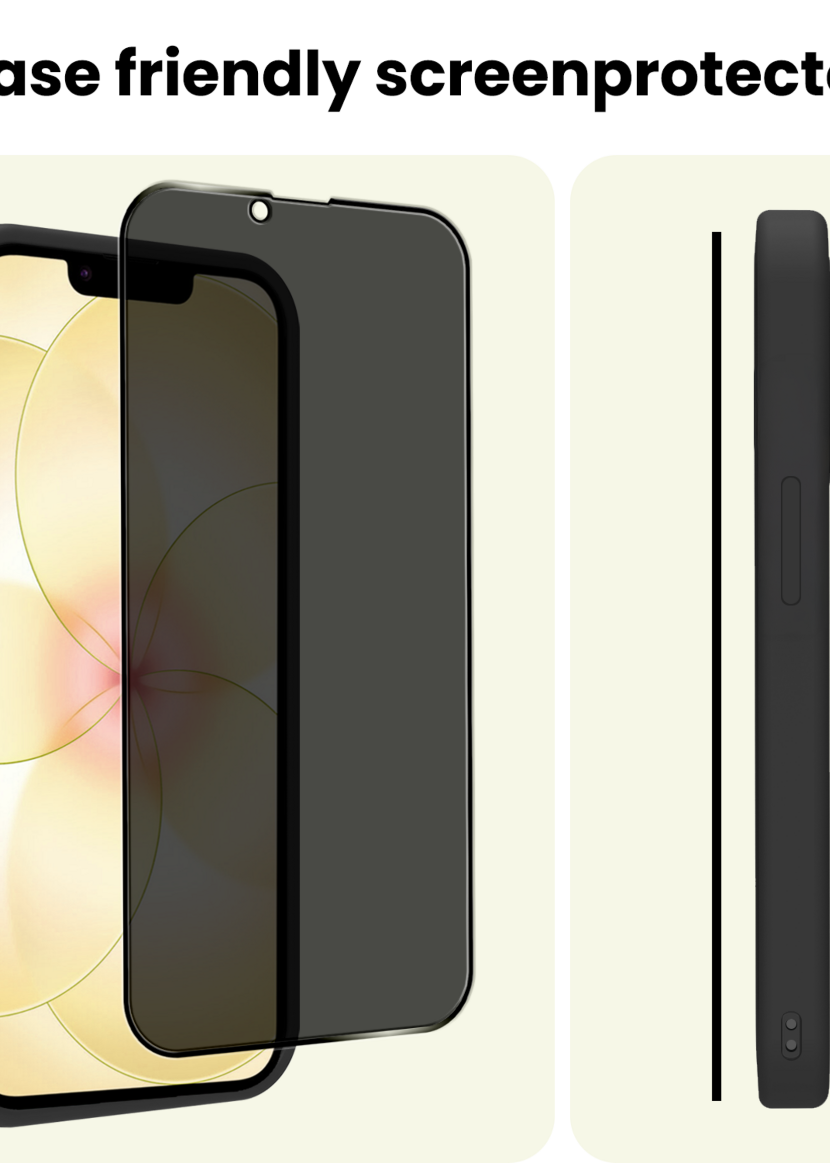 LUQ LUQ iPhone 17e Screenprotector Glas Privacy - 2 PACK