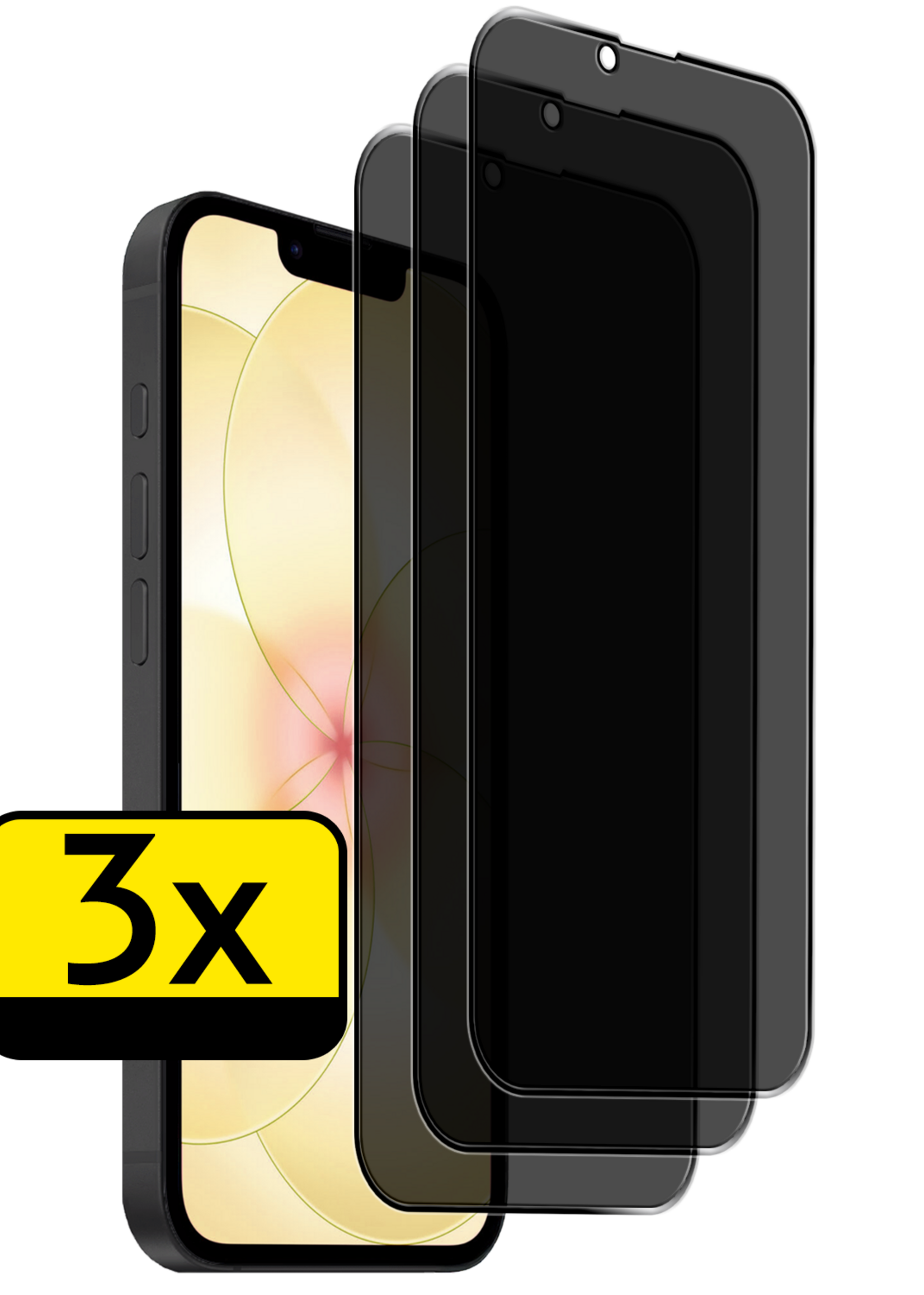 LUQ LUQ iPhone 17e Screenprotector Glas Privacy - 3 PACK