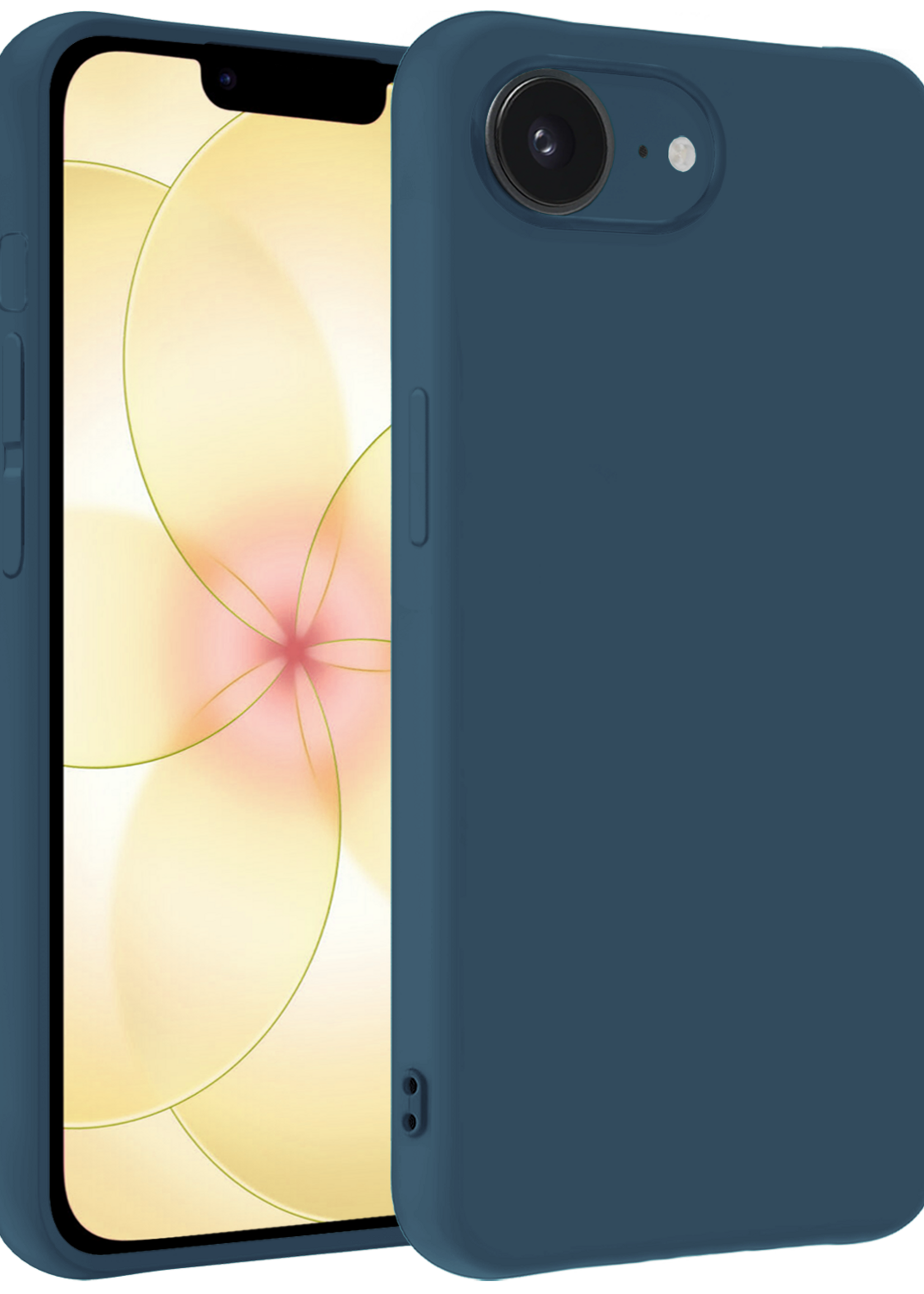 LUQ LUQ iPhone 17e Hoesje Siliconen - Donkerblauw