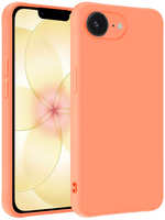 LUQ LUQ iPhone 17e Hoesje Siliconen - Perzik