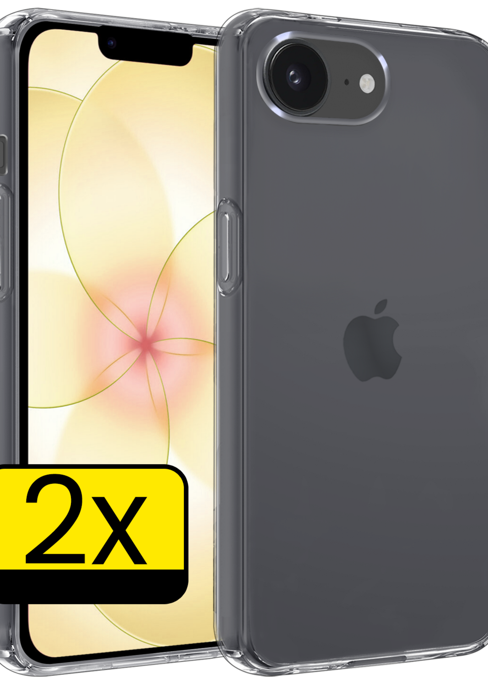 LUQ LUQ iPhone 17e Hoesje Siliconen - Transparant - 2 PACK