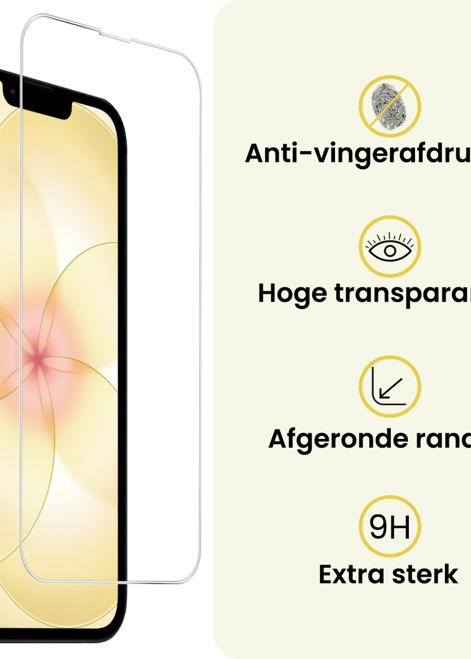 LUQ LUQ iPhone 17e Hoesje Siliconen Met Screenprotector Met Dichte Notch - Donkergroen